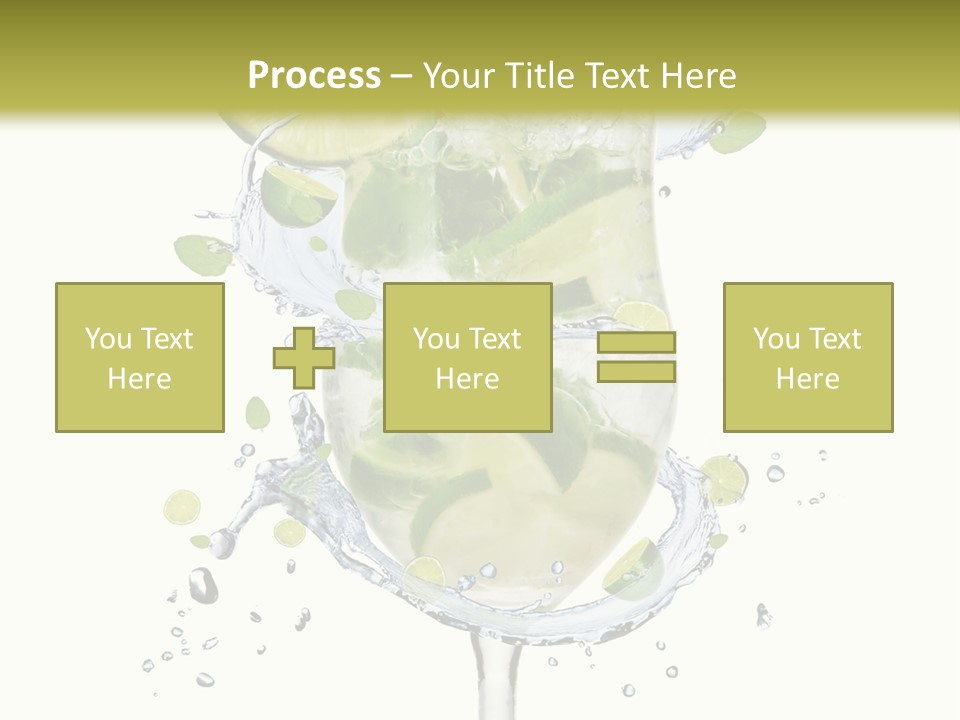 Garnish Ice Splash PowerPoint Template