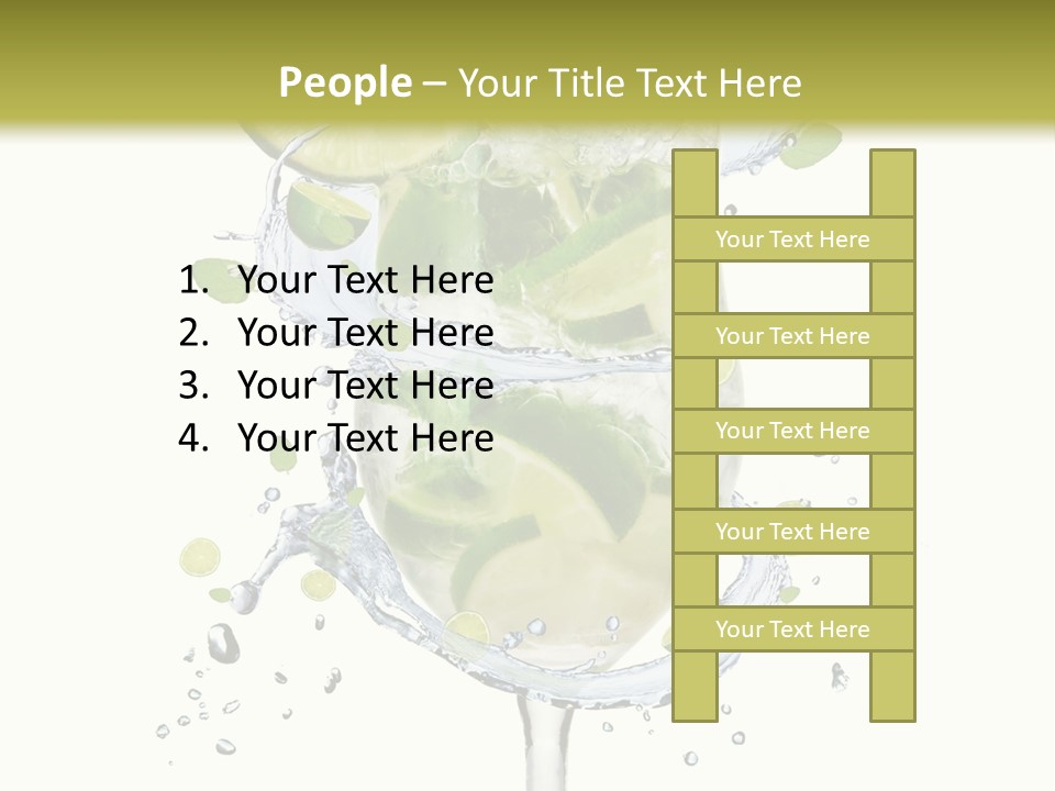 Garnish Ice Splash PowerPoint Template