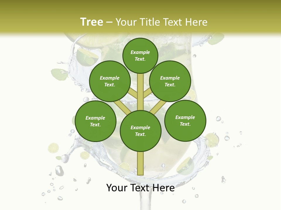 Garnish Ice Splash PowerPoint Template