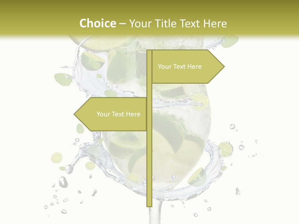 Garnish Ice Splash PowerPoint Template