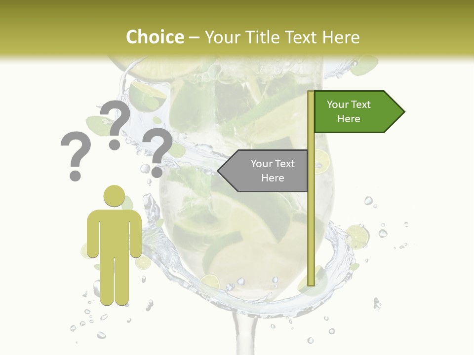 Garnish Ice Splash PowerPoint Template