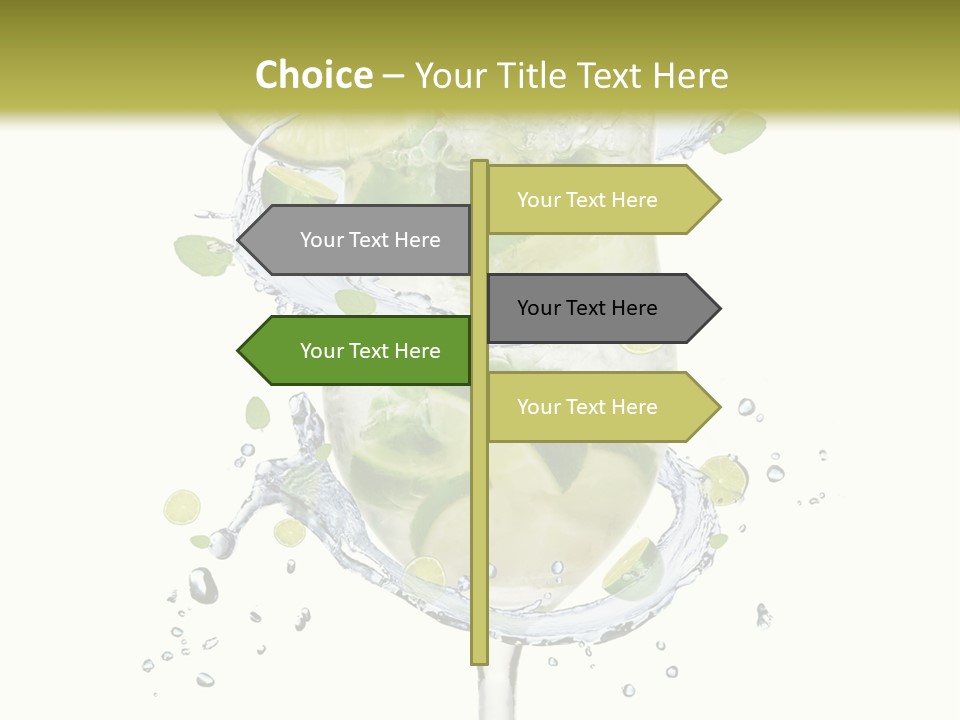 Garnish Ice Splash PowerPoint Template