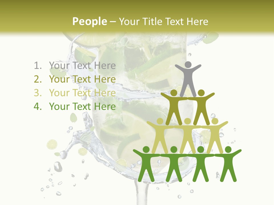 Garnish Ice Splash PowerPoint Template