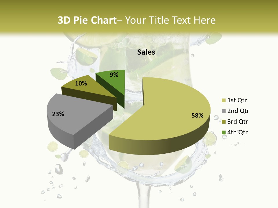 Garnish Ice Splash PowerPoint Template