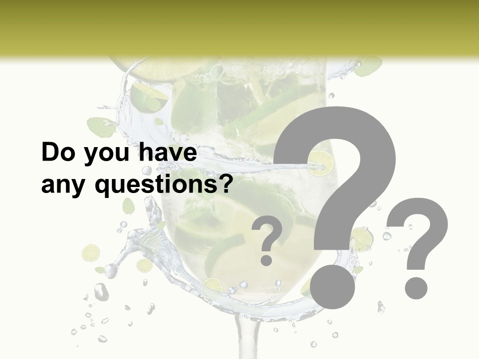 Garnish Ice Splash PowerPoint Template