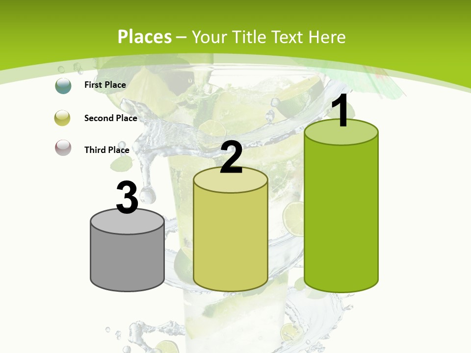 Liquor Mint Lime PowerPoint Template