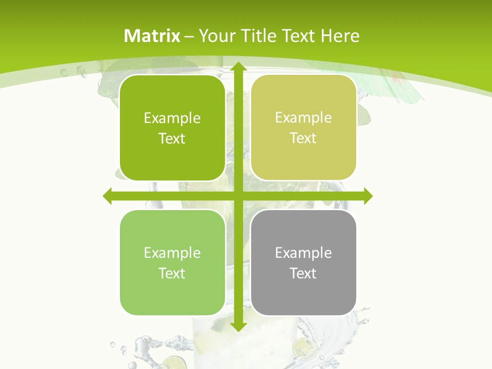 Liquor Mint Lime PowerPoint Template