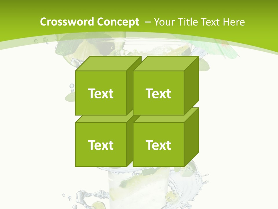 Liquor Mint Lime PowerPoint Template