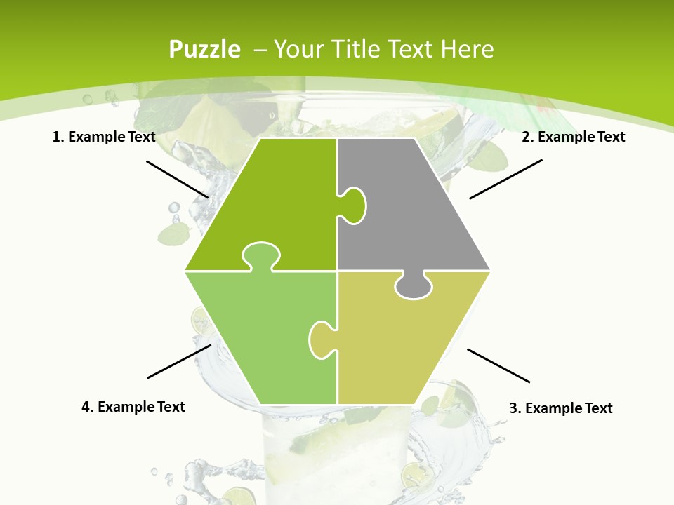 Liquor Mint Lime PowerPoint Template