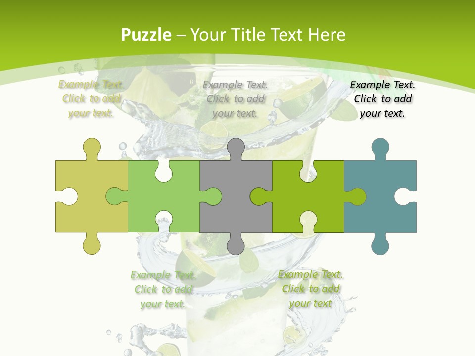 Liquor Mint Lime PowerPoint Template