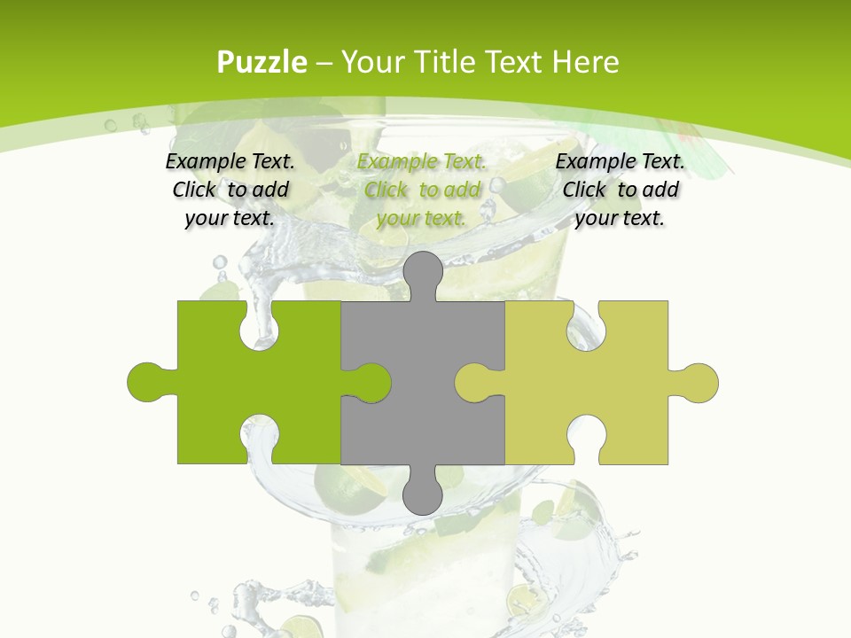 Liquor Mint Lime PowerPoint Template