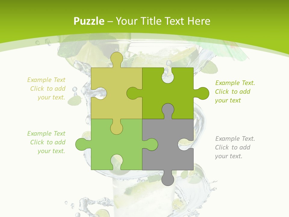 Liquor Mint Lime PowerPoint Template