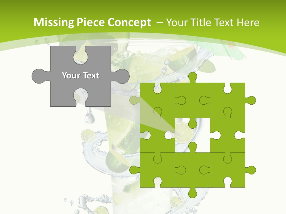 Liquor Mint Lime PowerPoint Template