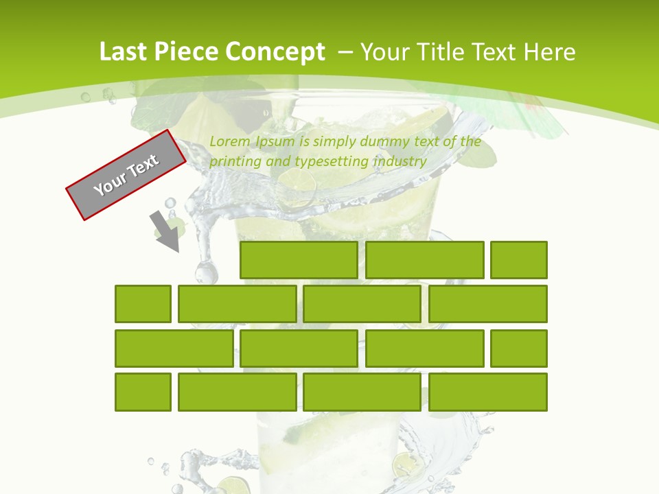 Liquor Mint Lime PowerPoint Template