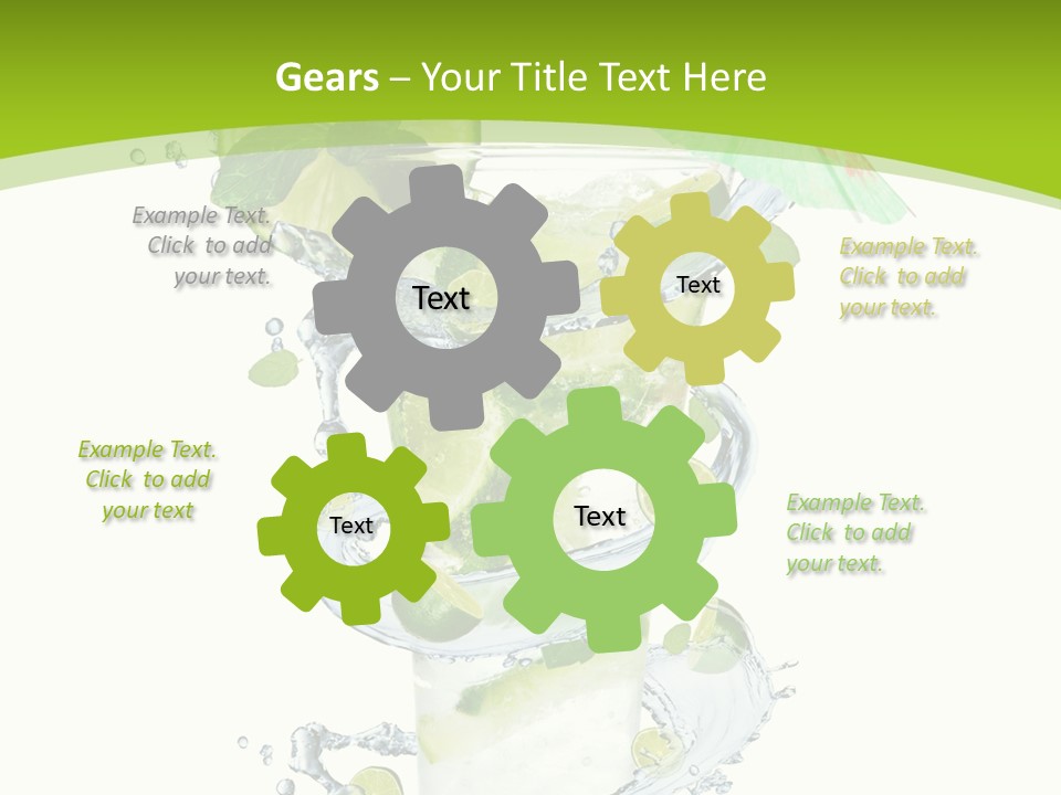 Liquor Mint Lime PowerPoint Template