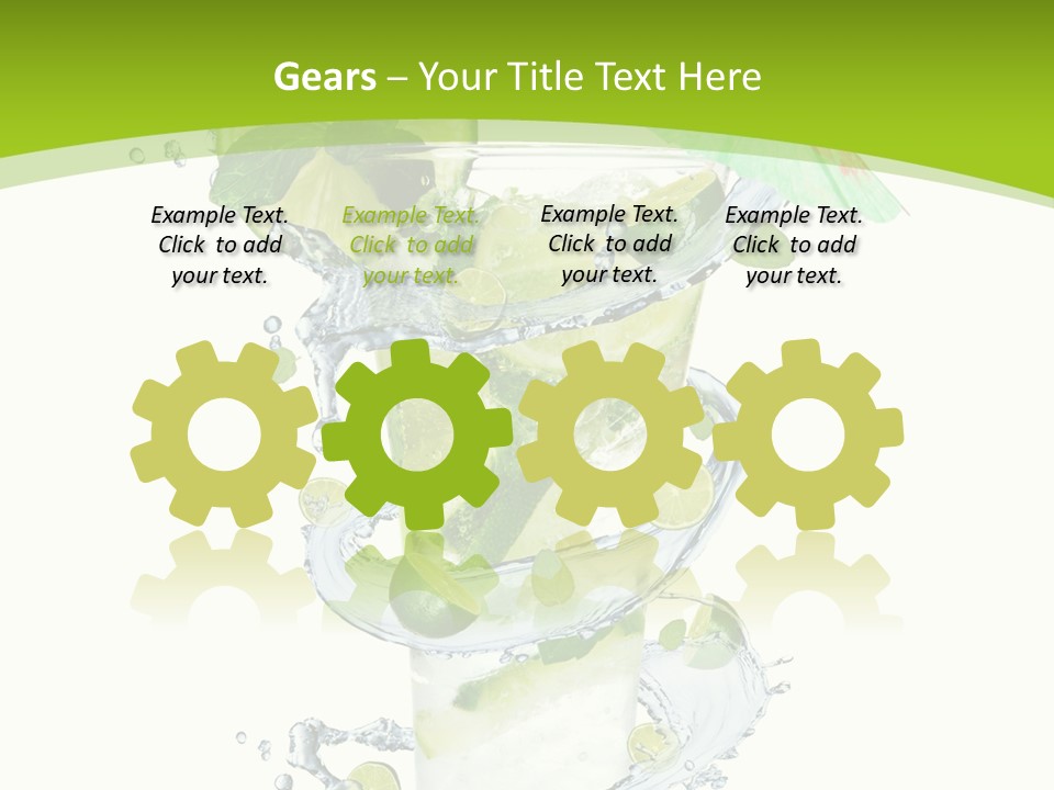 Liquor Mint Lime PowerPoint Template