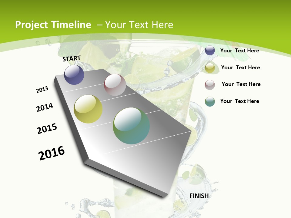 Liquor Mint Lime PowerPoint Template