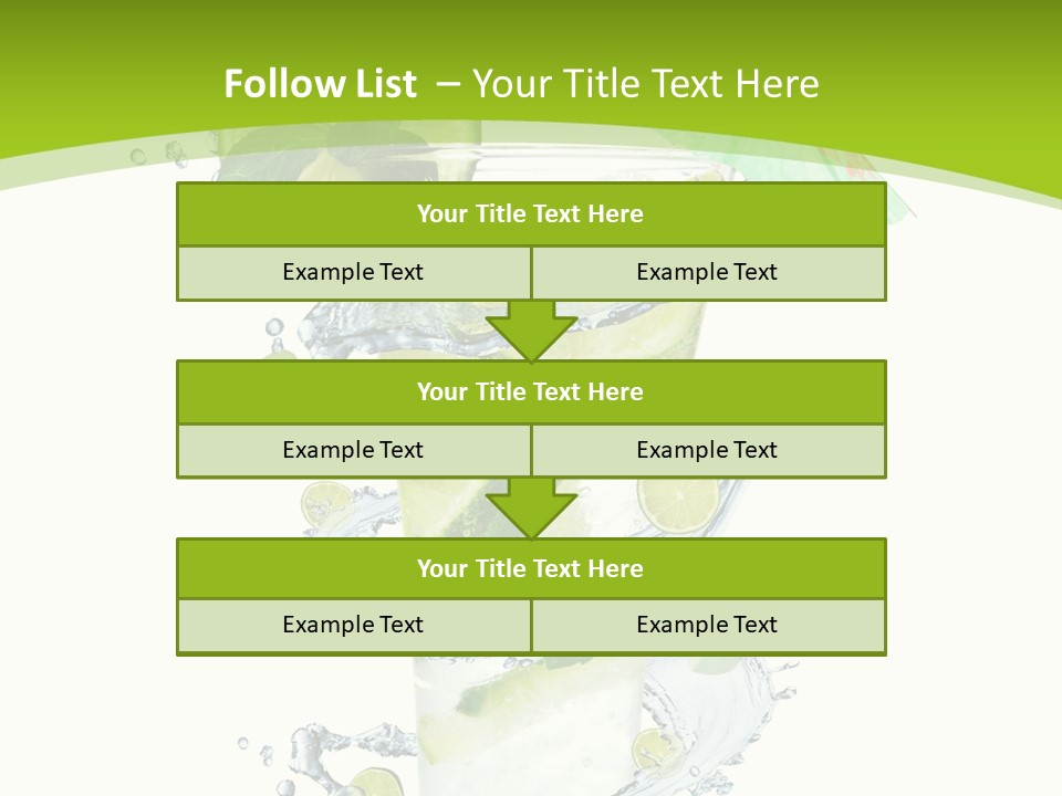 Liquor Mint Lime PowerPoint Template