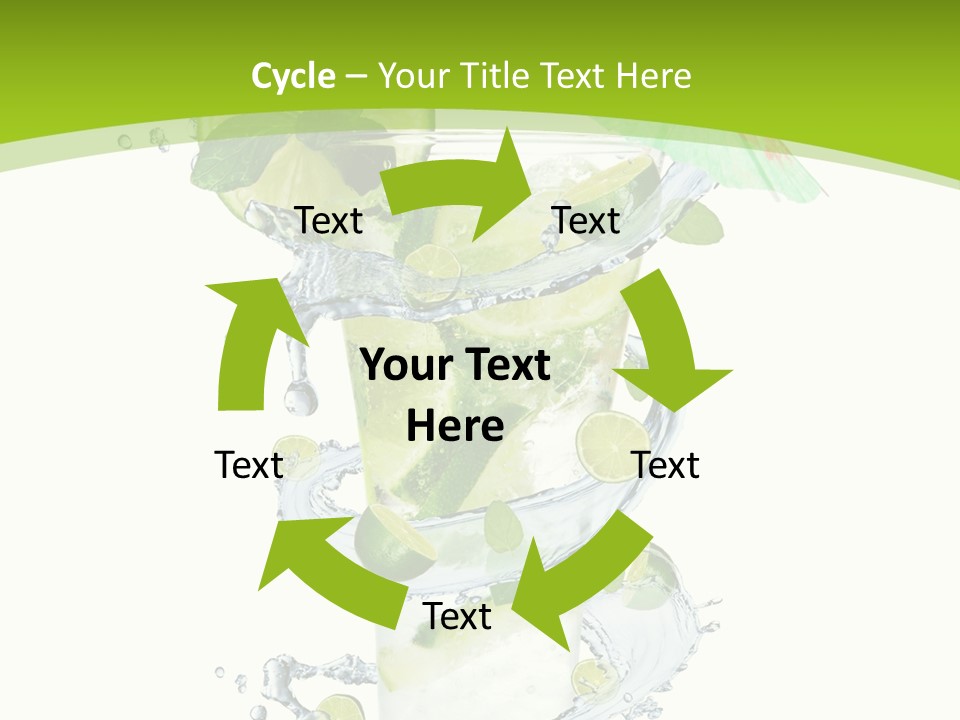 Liquor Mint Lime PowerPoint Template