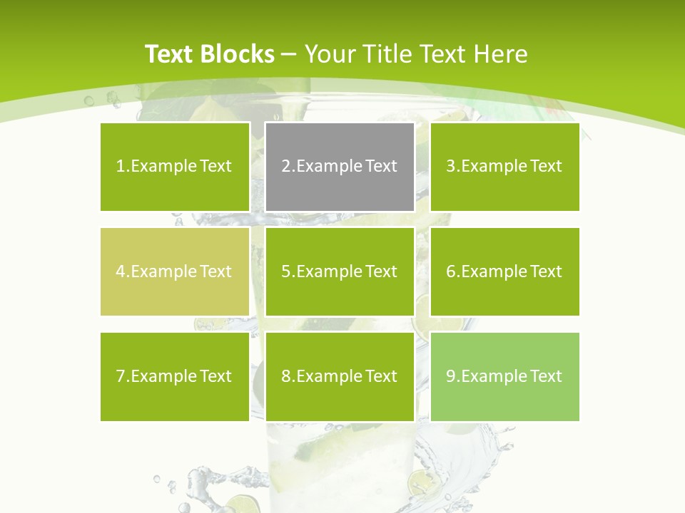 Liquor Mint Lime PowerPoint Template