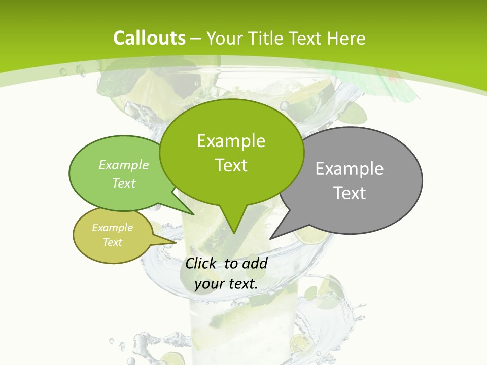 Liquor Mint Lime PowerPoint Template