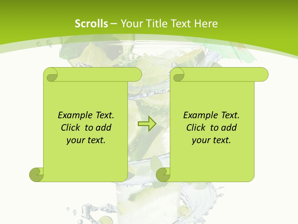 Liquor Mint Lime PowerPoint Template