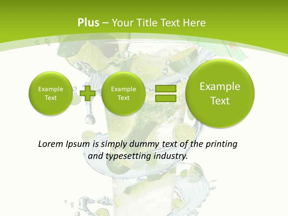 Liquor Mint Lime PowerPoint Template