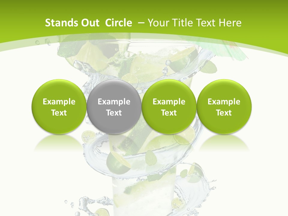Liquor Mint Lime PowerPoint Template