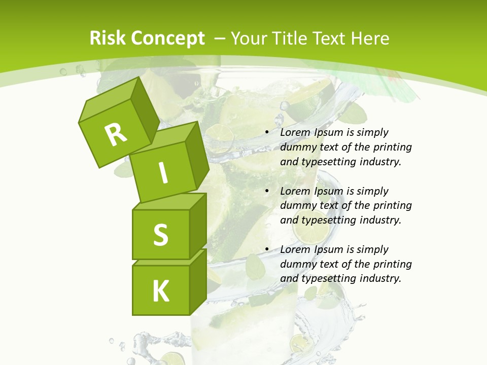 Liquor Mint Lime PowerPoint Template