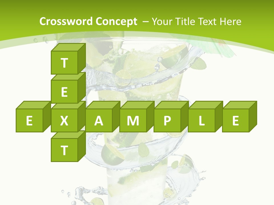 Liquor Mint Lime PowerPoint Template