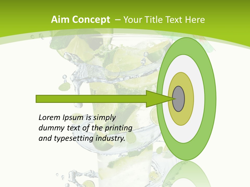 Liquor Mint Lime PowerPoint Template