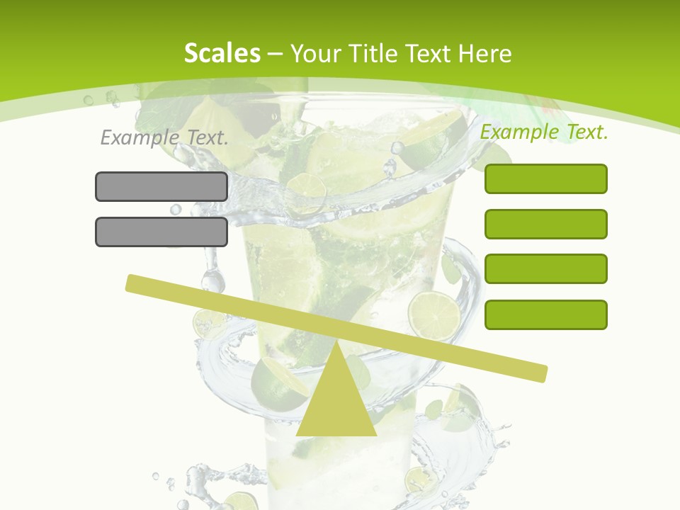 Liquor Mint Lime PowerPoint Template