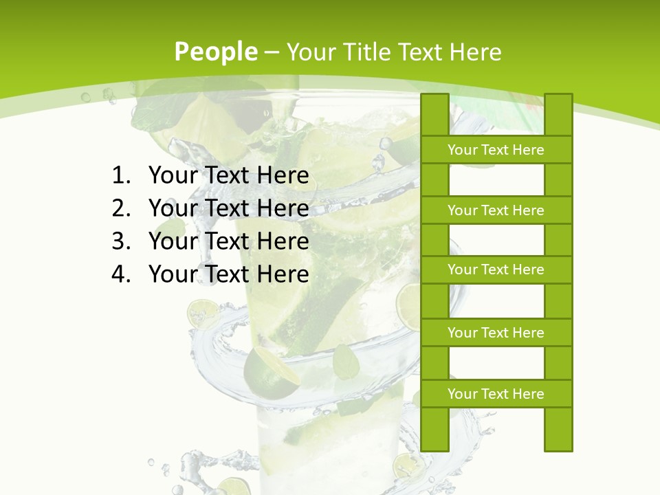 Liquor Mint Lime PowerPoint Template