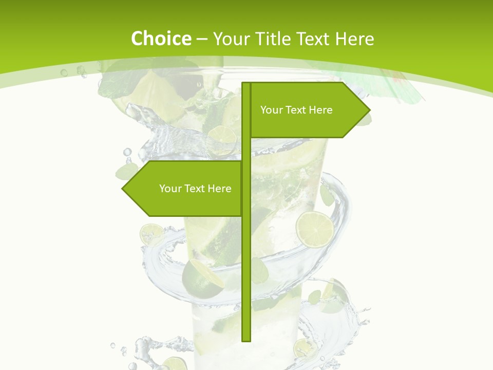 Liquor Mint Lime PowerPoint Template