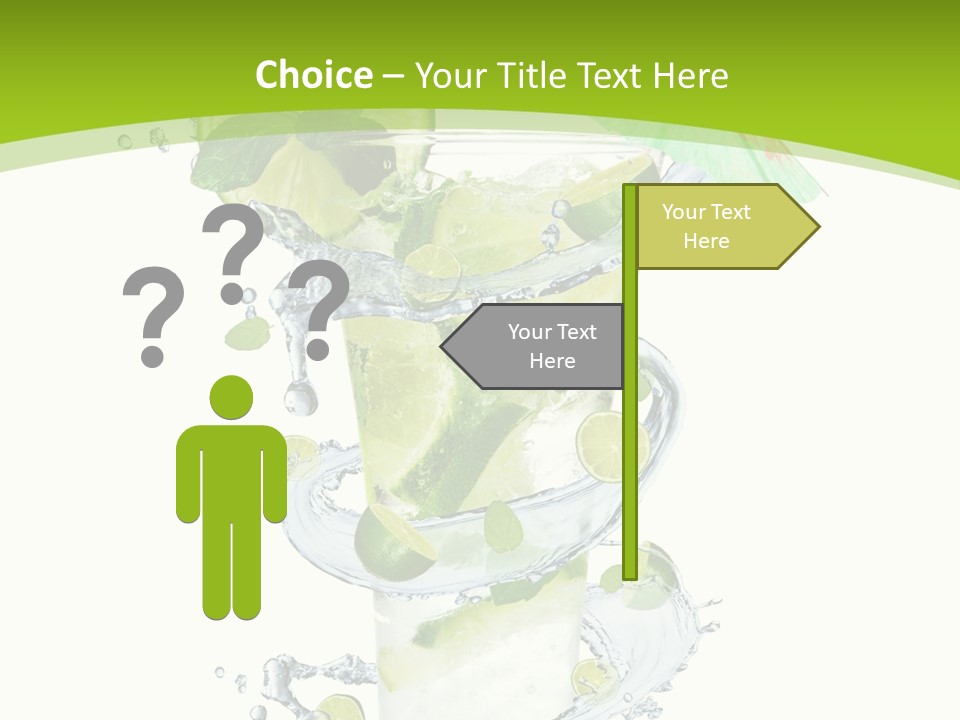 Liquor Mint Lime PowerPoint Template