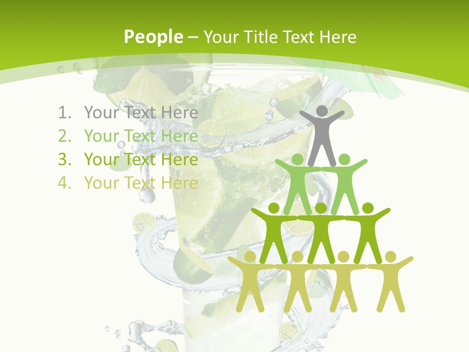 Liquor Mint Lime PowerPoint Template