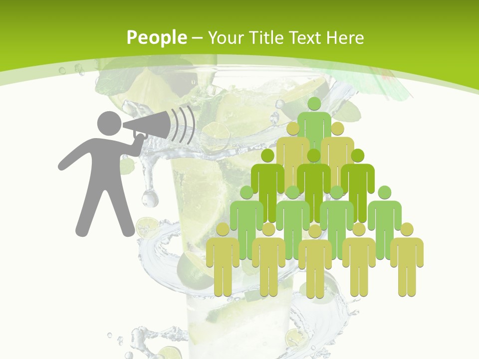 Liquor Mint Lime PowerPoint Template