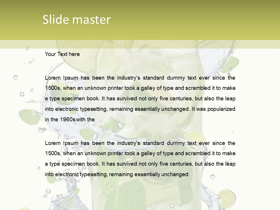 Culture Drink Leaf PowerPoint Template