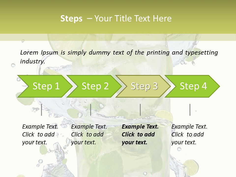 Culture Drink Leaf PowerPoint Template