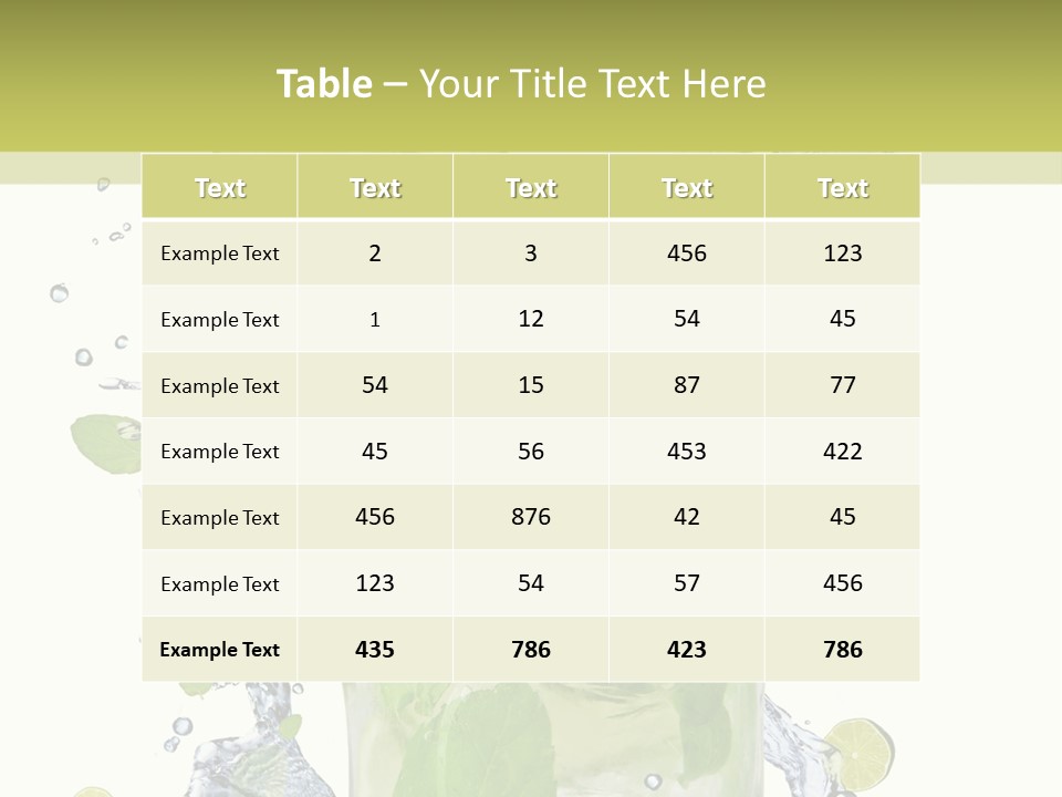 Culture Drink Leaf PowerPoint Template