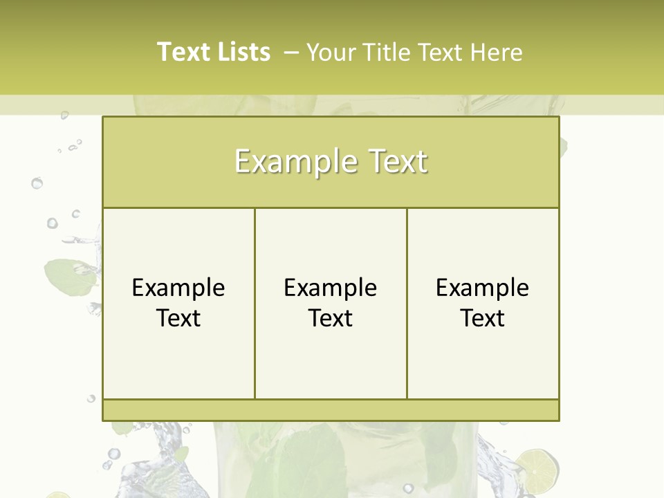 Culture Drink Leaf PowerPoint Template