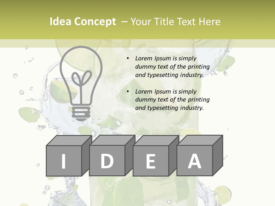 Culture Drink Leaf PowerPoint Template