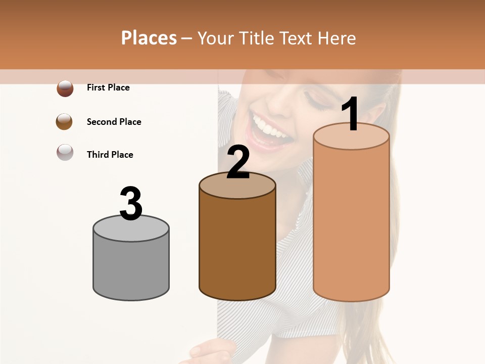 Woman Poster Showing PowerPoint Template