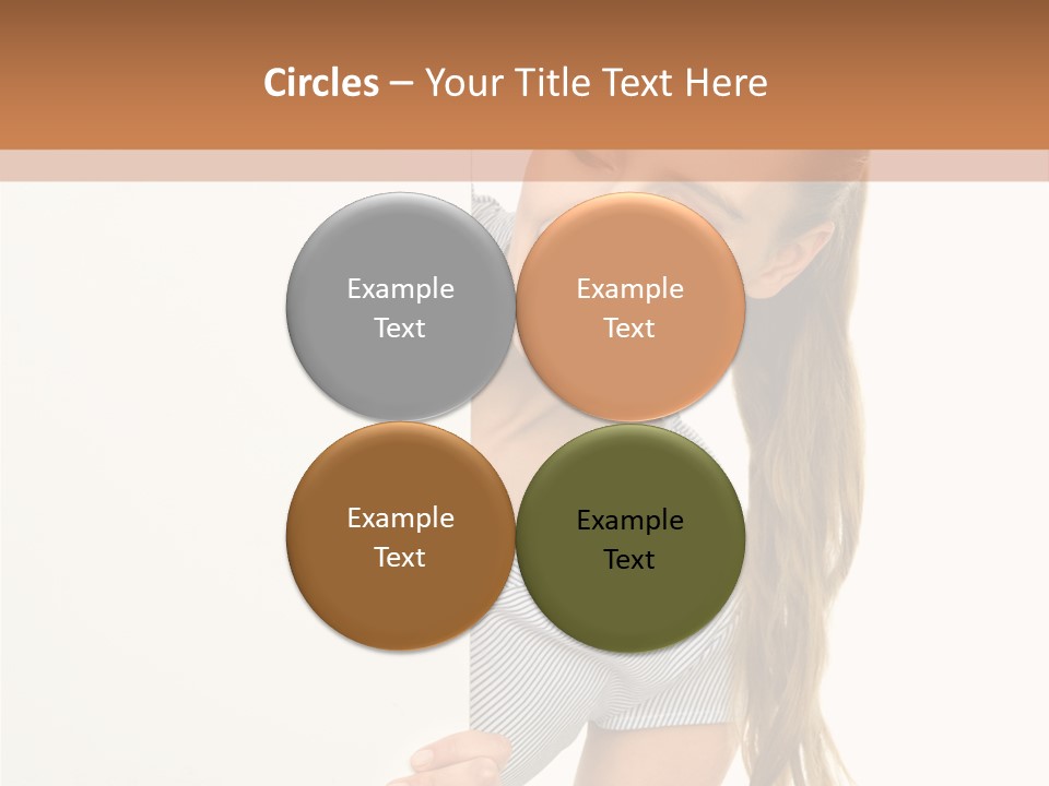 Woman Poster Showing PowerPoint Template