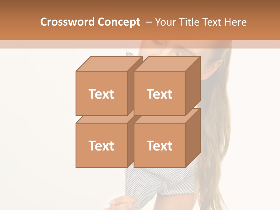 Woman Poster Showing PowerPoint Template