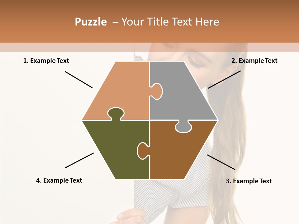 Woman Poster Showing PowerPoint Template