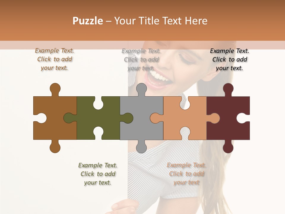 Woman Poster Showing PowerPoint Template