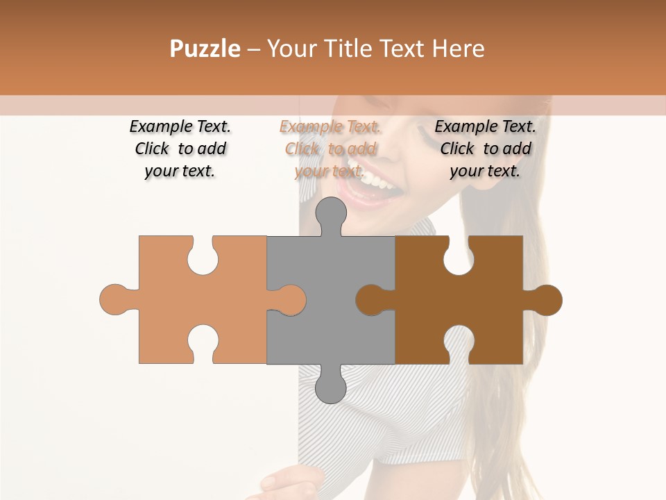 Woman Poster Showing PowerPoint Template