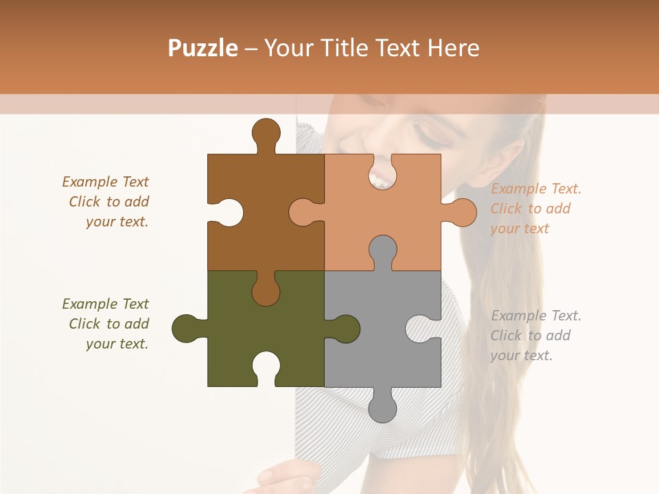 Woman Poster Showing PowerPoint Template