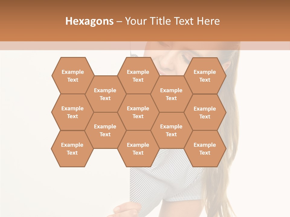 Woman Poster Showing PowerPoint Template